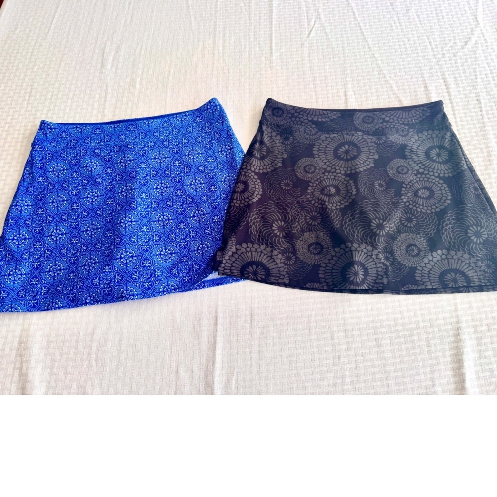 Tranquility by Colorado Clothing Athletic Skort Bundle Small Blue Black 2 Pack